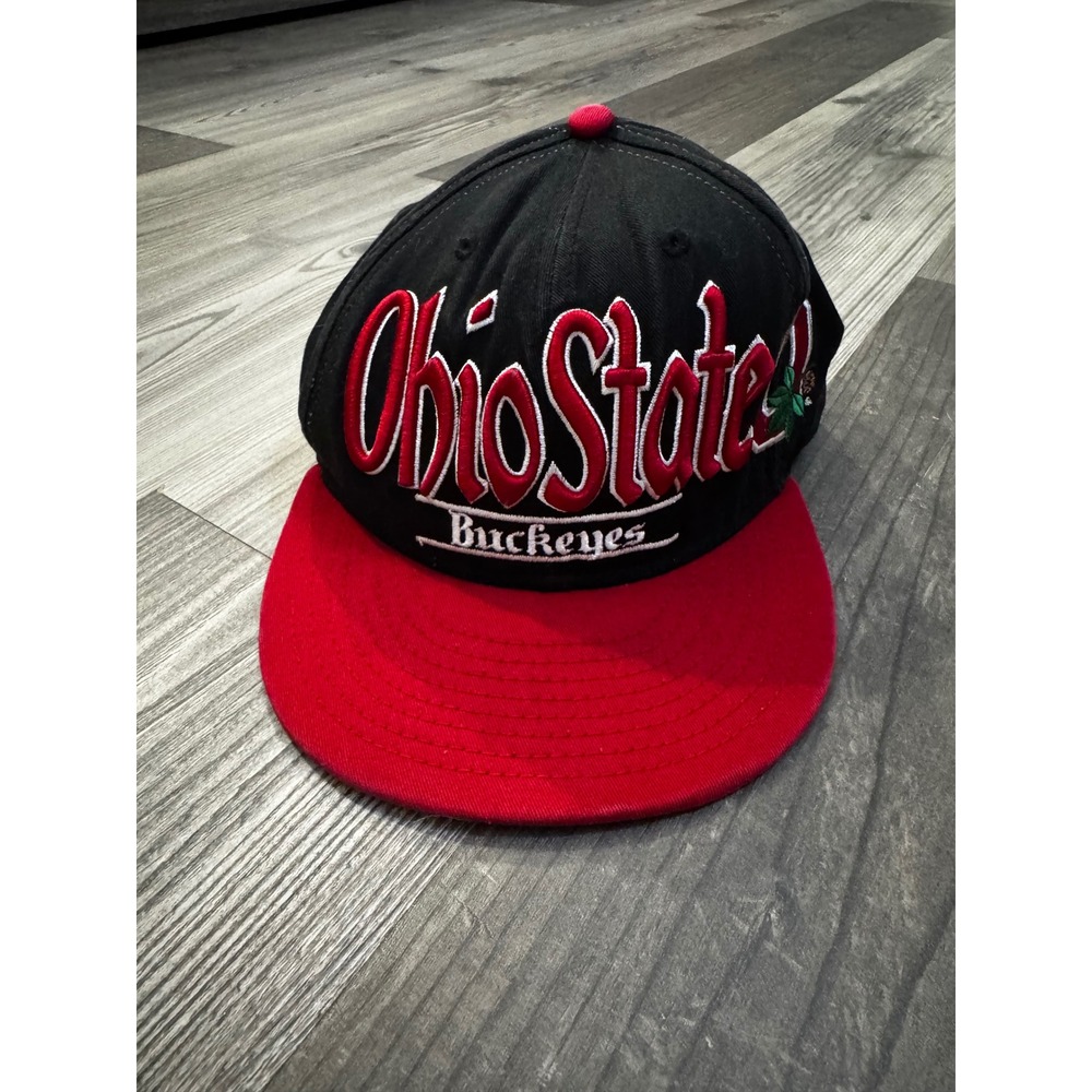 New Era 9FIFTY Ohio State Buckeyes Snapback Hat Black Red Green Underbrim OSFM